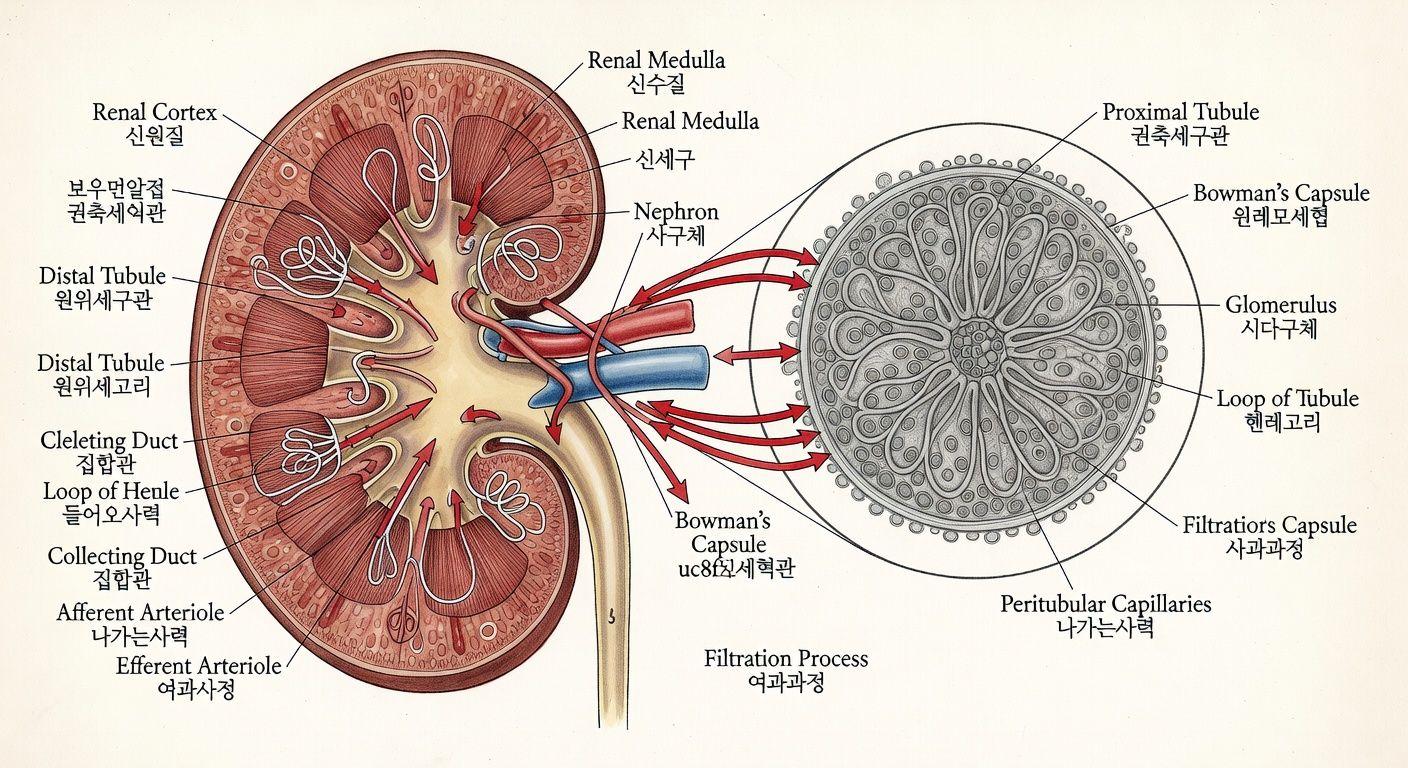 ⚙️ 신장의 놀라운 기능과 역할