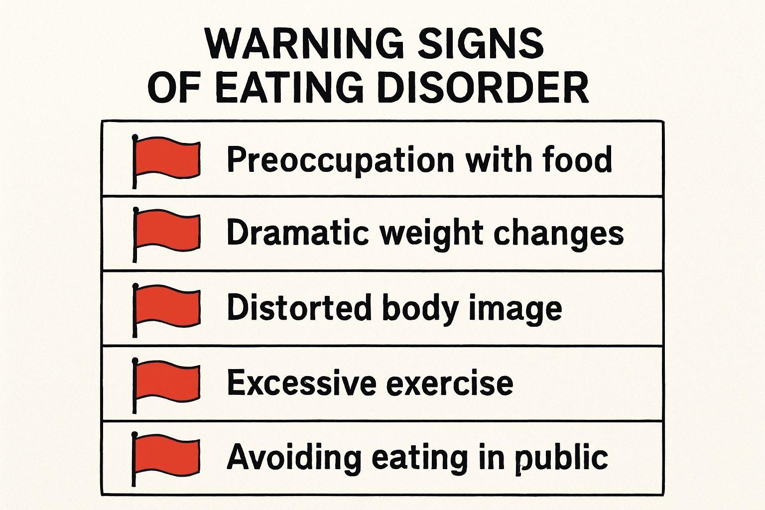 📌 섭식장애의 5가지 위험 신호 체크리스트