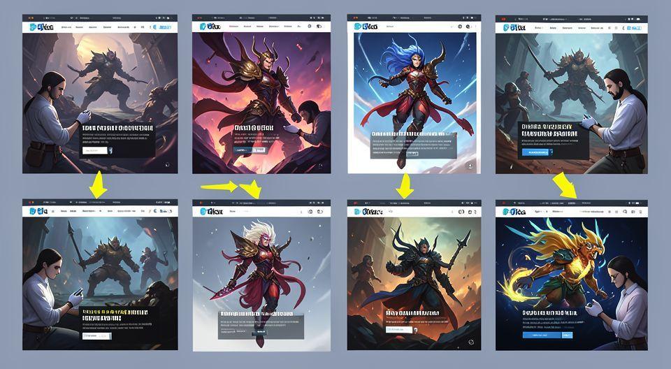 📈 동시 다발적 디자인 변형: 4가지 히어로 섹션 한 번에 비교