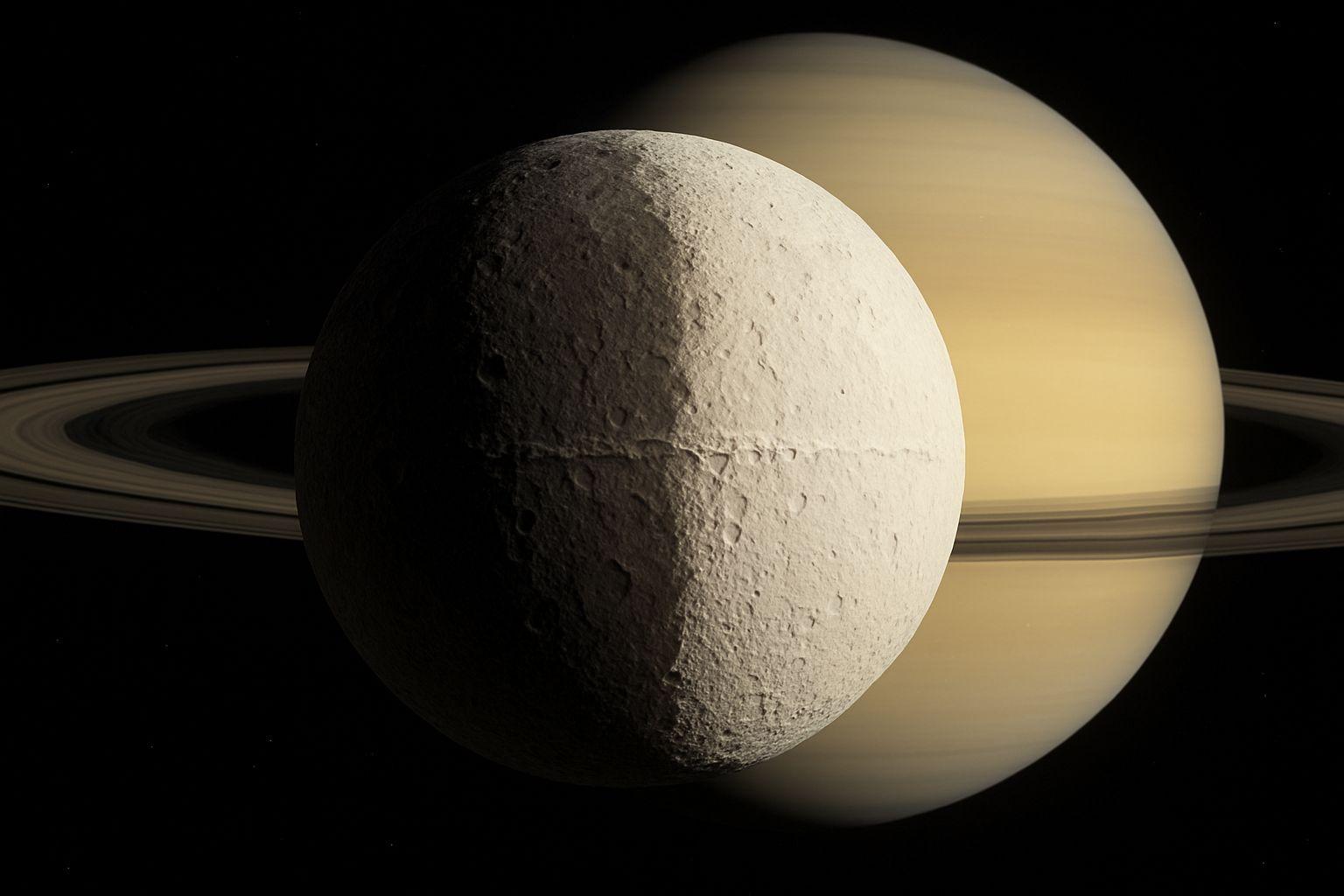 💡 토성의 신비한 이면, 이아페투스