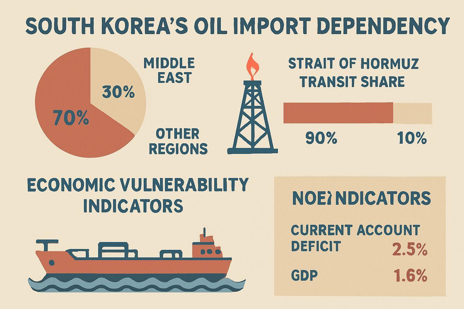 📈 한국의 취약성, 호르무즈 해협 의존도 분석