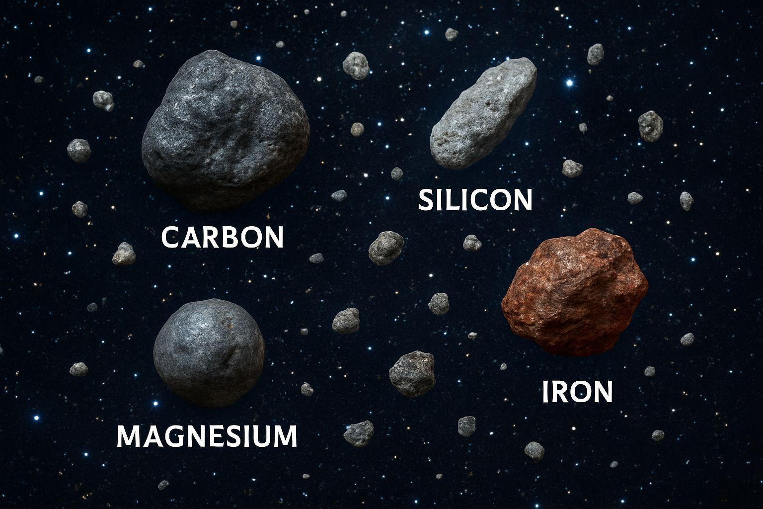 💡 우주 먼지는 무엇으로 만들어졌을까?