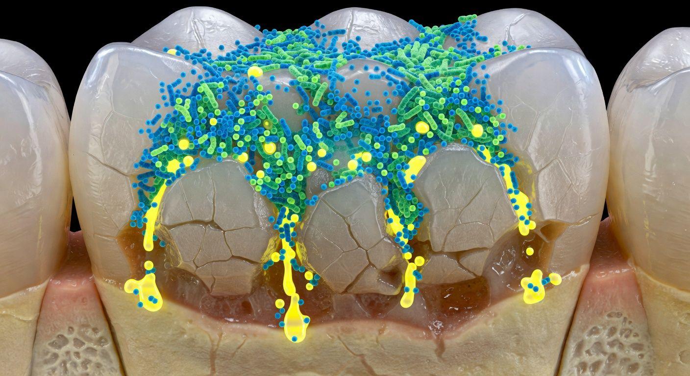 💡 충치의 과학: 플라그와 산이 치아를 파괴하는 과정