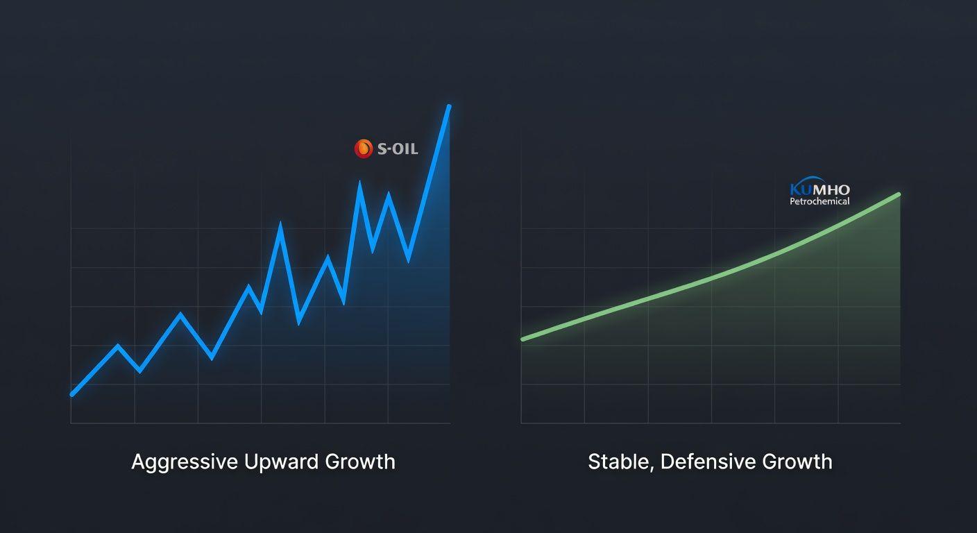 💡 SO1 금호석유화학 재무제표 비교: 다른 길을 걷는 두 거인