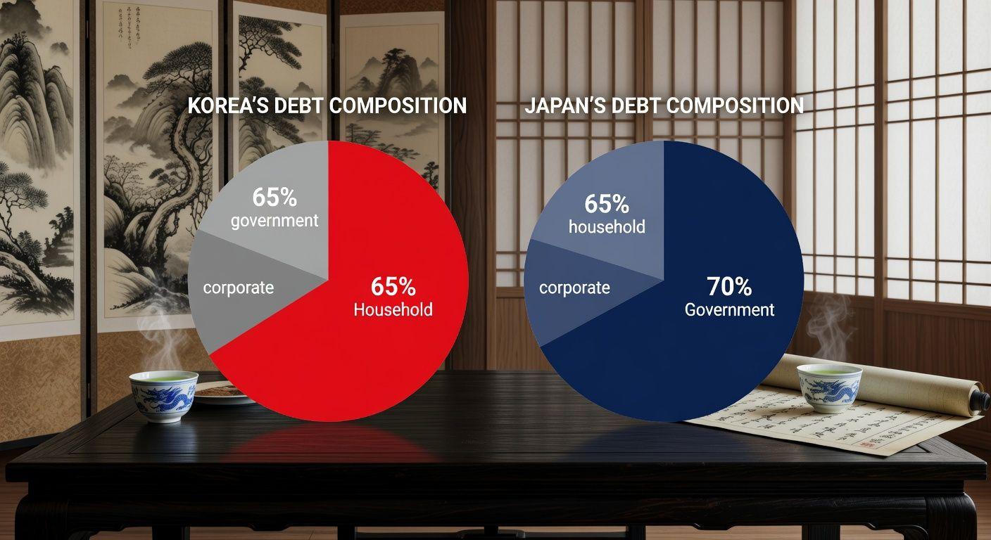 🔍 한국과 일본, 부채의 구조는 정반대! 왜?