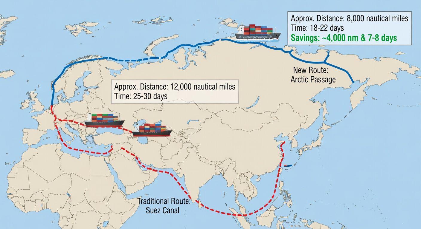 💰 북극항로가 해운산업을 뒤바꿀 수 있는 이유