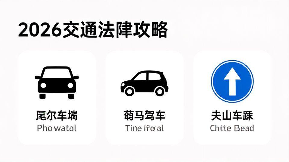 🔍 2026년 도로교통법, 이렇게 바뀝니다