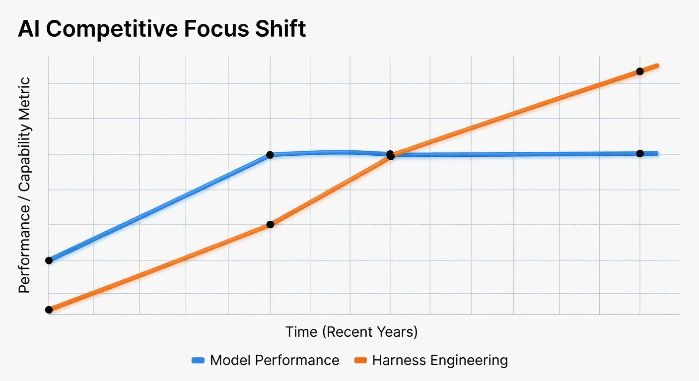 📈 AI 경쟁의 패러다임 변화: 모델에서 하네스로