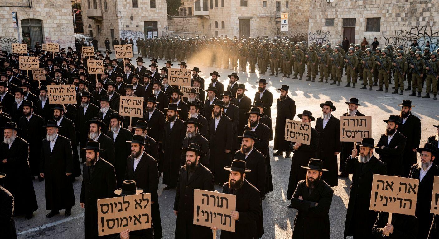 📌 하레디 집단의 병역 면제 특권과 정치적 권력