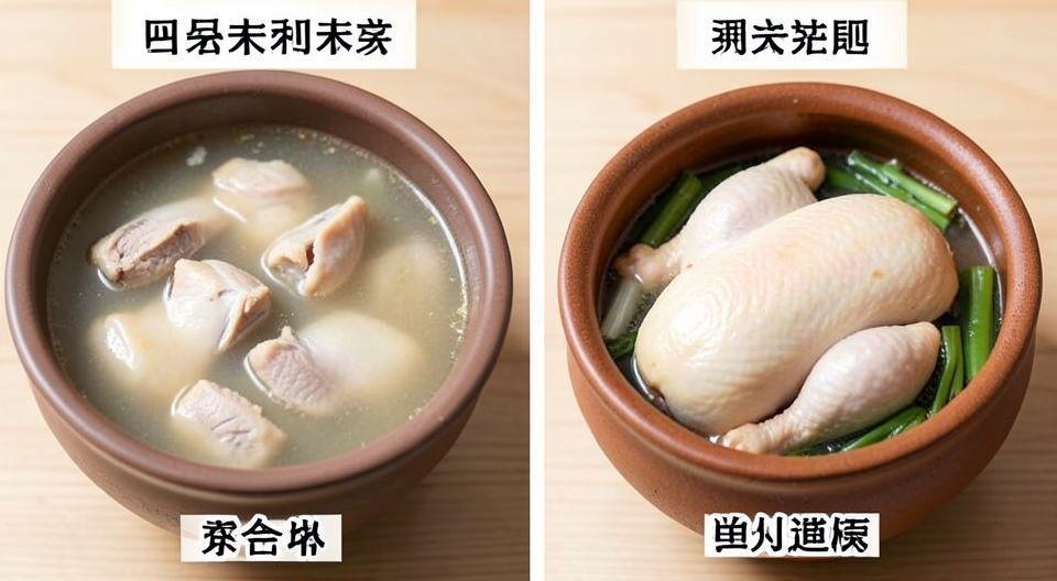 💡 닭곰탕 vs 삼계탕, 완전히 다른 두 세계의 맛