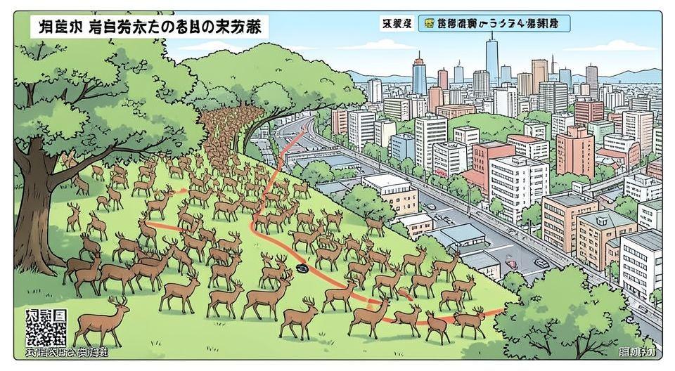 📈 오사카 사슴 침입의 충격적 원인