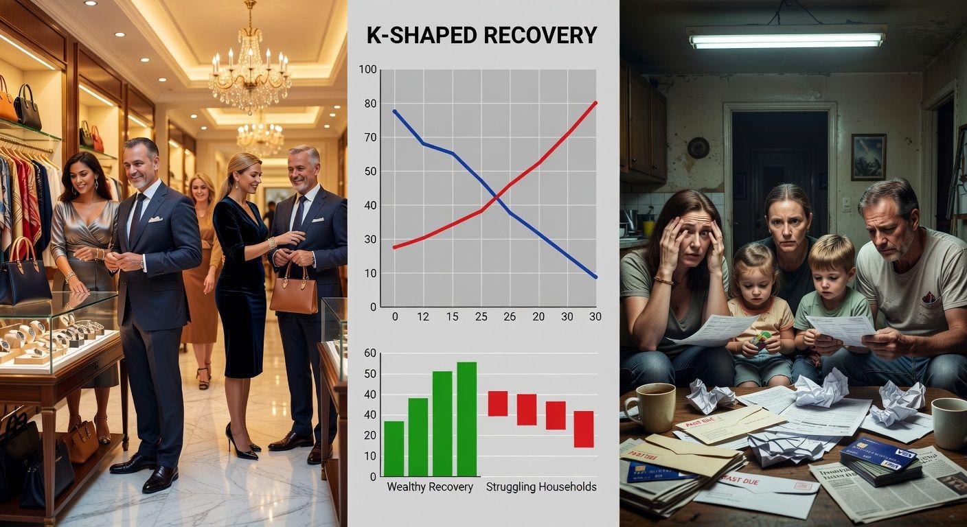 🔍 미국 경제의 양면성, K자 소비와 스그플레이션 위험