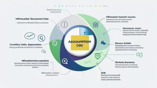 An abstract image symbolizing wealth accumulation and continuity through generations, with subtle elements representing information gathering and strategic decision-making in a modern, professional style.