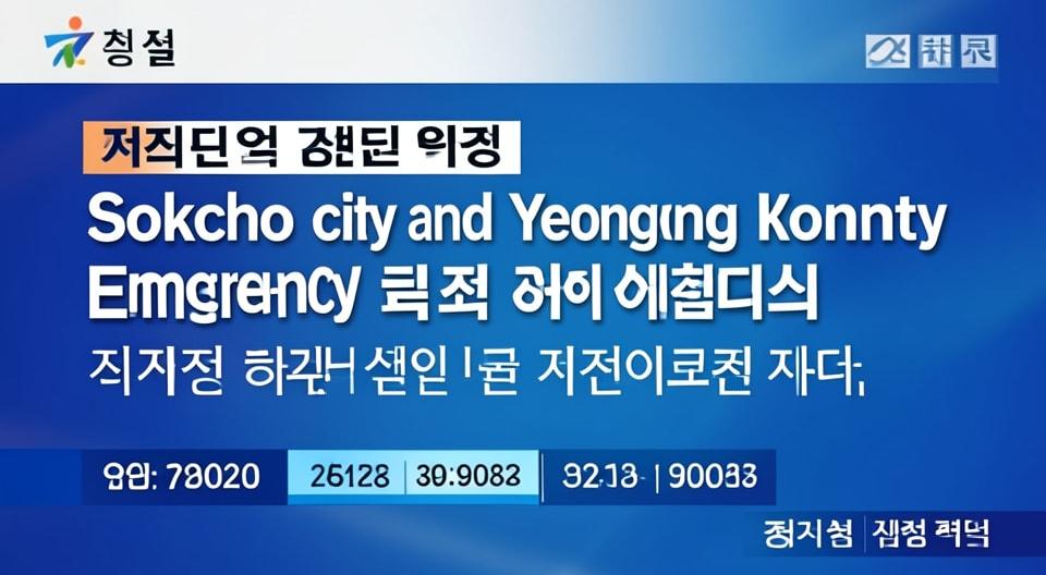 💡 속초시 영동군 민생회복지원금 발표 속보