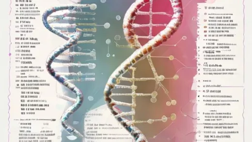 A scientific illustration showing DNA helix with highlighted ABC11 gene location on chromosome 16, with a diagram comparing G-type (wet earwax, strong odor) and A-type (dry earwax, no odor) gene variants, educational style with Korean and English labels