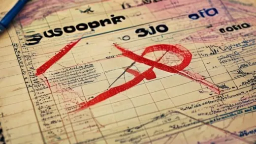 A vintage American legal document from the 1980s with 'Super 301' crossed out, replaced by a modern 'Section 301' stamp, with subtle trade route map background
