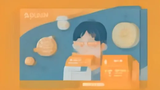 Warm modern illustration for a small business loan announcement, friendly Korean financial advisor pointing at a large wall calendar with August 3rd and 10:00 AM highlighted, golden alarm clock, stacks of Korean won banknotes, soft blue and orange color palette, clean flat vector style, mobile-friendly blog header