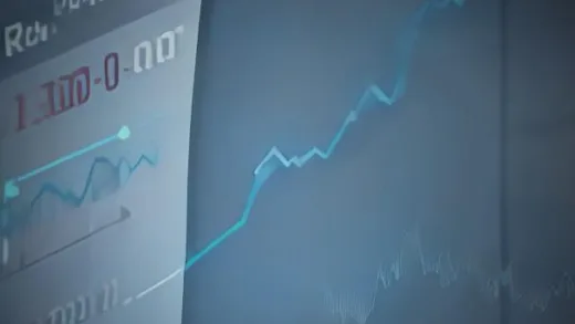 A dynamic graphic showing a steep downward arrow on an exchange rate chart, with Korean Won and US Dollar symbols in the background, representing a significant drop.
