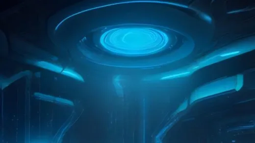 A futuristic image of advanced semiconductor components, specifically focusing on the intricate designs of FCBGA and MLCC, glowing with digital light, representing technological advancement and innovation.